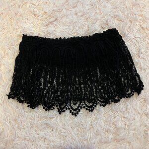 Lace Bandeau Crop Top